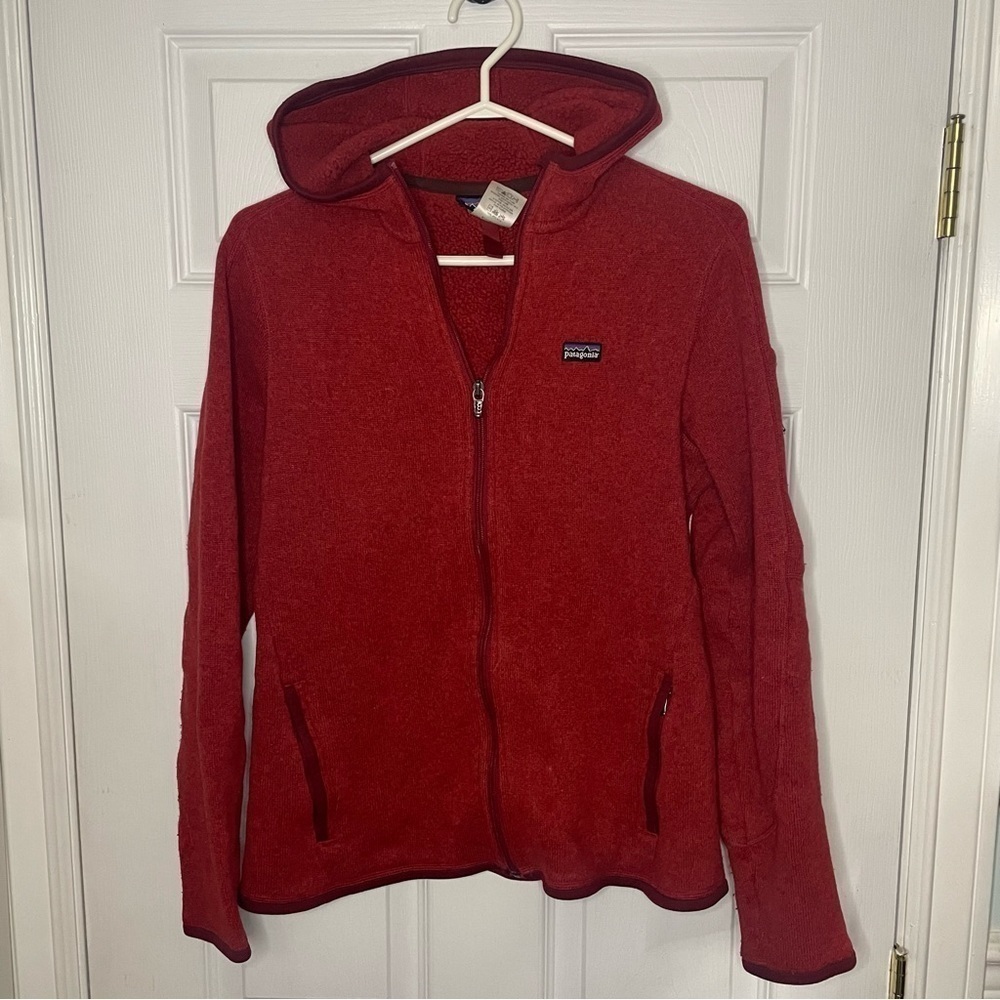 Patagonia Better Sweater Red Full Zip Fleece Hoodie Sweater Large